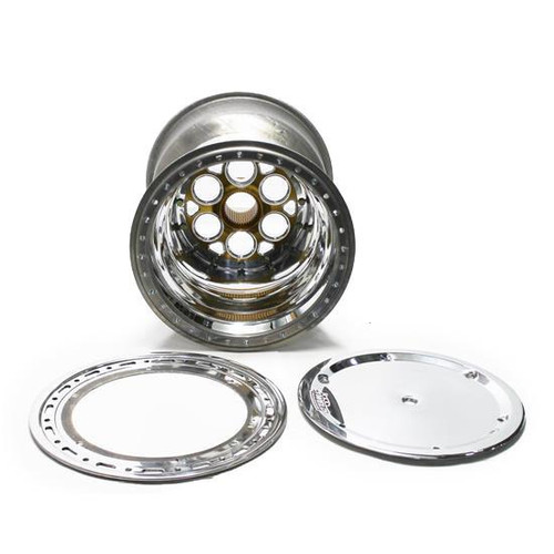 WELD RACING Weld Racing Gold Center Magnum Sprint 15X17 / 42-Spline / 5" Backspace With Outer Beadlock & Cover 