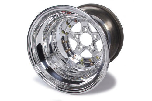 Weld Racing Polished Alumastar 15X15 / 5X4.75 / -51 Offset Non-Beadlock