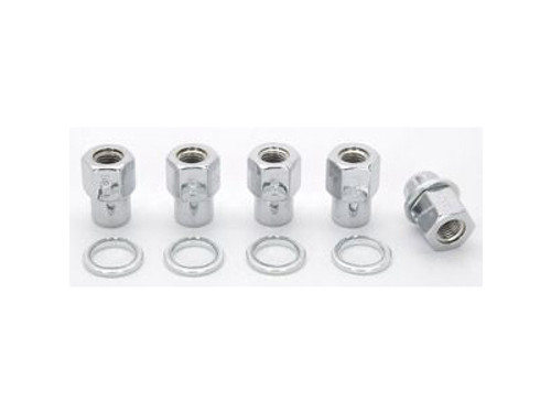 Weld Racing Chrome Shank Seat Closed End Lug Nuts - 12Mm X 1.5 Thread (5 Pack)