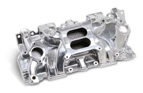 Weiand 55-86 Chevy Small Block Polished Street Warrior Intake - Non-Egr
