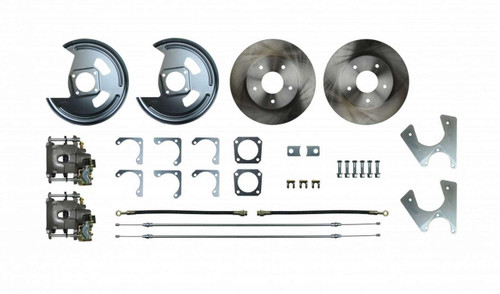  The Right Stuff 69-74 Chevy Nova With Staggered Rear Shocks Rear Disc Brake Conversion Kit 