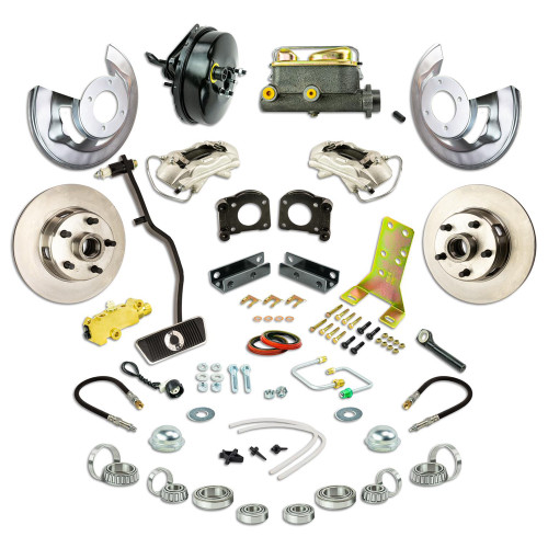 The Right Stuff 67-69 Ford Mustang/Falcon V8 Auto Trans Front Power Disc Brake Conversion Kit