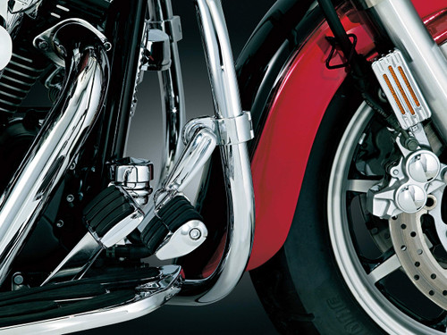 Kuryakyn Longhorn Offset Highway Pegs - 1-1/4" Quick Clamp