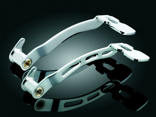 Kuryakyn 97-07 Harley Davidson Extended Girder Style Brake Pedal - Chrome