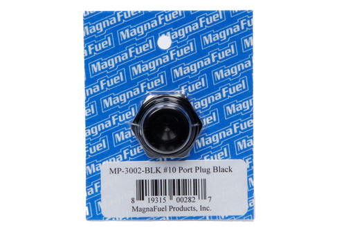 Magnafuel/Magnaflow Fuel Systems #10 Straight Port Plug Black
