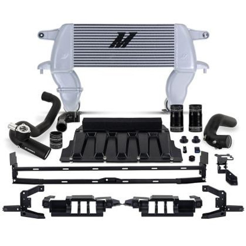  Mishimoto 2021+ Ford Bronco 2.3L High-Mount Silver High-Mount Intercooler Kit With Black Piping 
