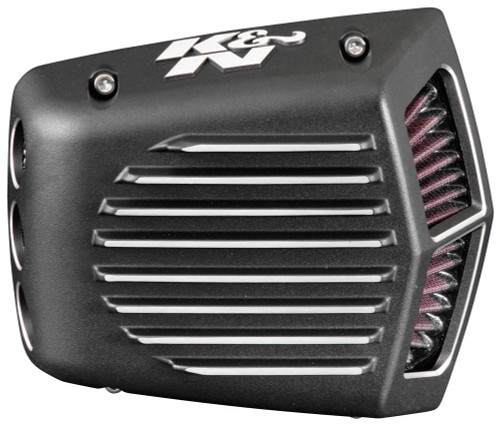  K&N 01-17 Harley Davidson Softail/Dyna Intake System - Shaker Black 