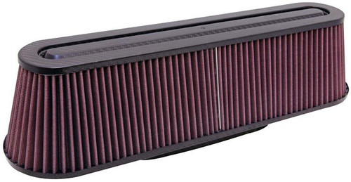  K&N High-Flow Original Universal Air Filter - Oval Flange - 8-3/4 X 3-1/4, 18-3/4 X 5B, 16-3/4 X 3T, 4-5/8H 
