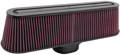  K&N High-Flow Original Universal Air Filter - Oval Flg; 4-3/16 X 3-5/16, 18-3/4 X 5B, 16-3/4 X 3T, 4-13/16H 