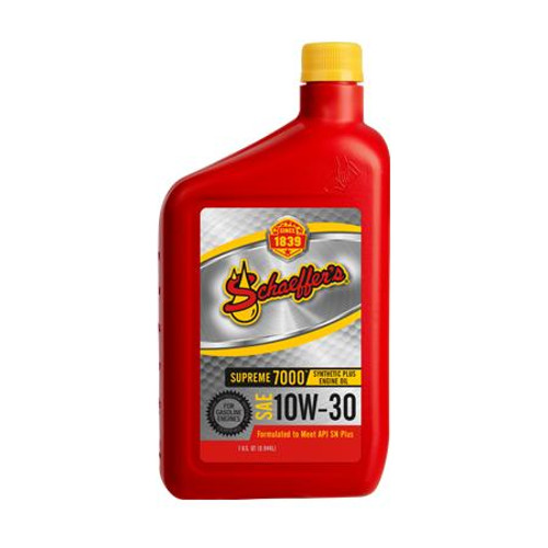 Schaeffer Oil Supreme 7000 10W-30 Synthetic Plus Racing Oil - 1 Quart   Schaeffer Oil Supreme 7000 10W-30 Synthetic Plus Racing Oil - 1 Quart