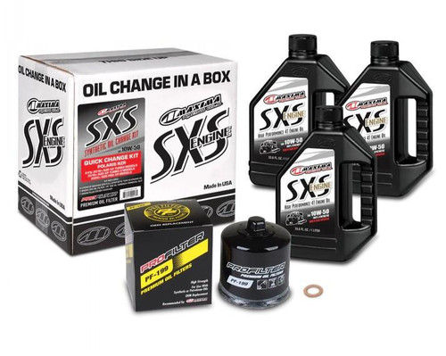 MAXIMA RACING OILS Maxima Racing Oils Polaris Rzr Turbo Quick 10W-50 Oil Change Kit 