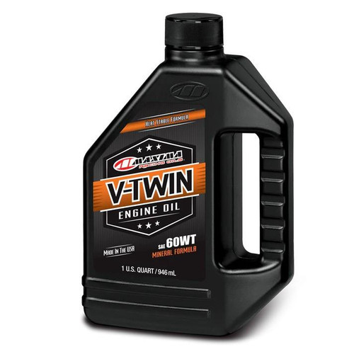 MAXIMA RACING OILS Maxima Racing Oils V-Twin Mineral 60Wt Engine Oil - 1 Quart 