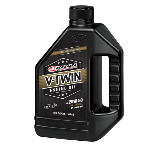 MAXIMA RACING OILS Maxima Racing Oils V-Twin Synthetic Blend 20W-50 Engine Oil - 1 Quart 