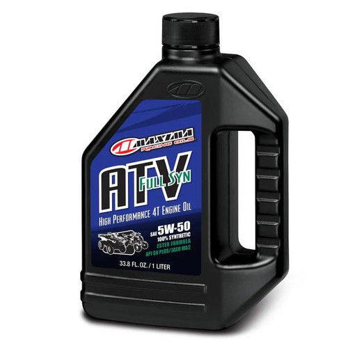 MAXIMA RACING OILS Maxima Racing Oils Atv Full Synthetic 4-Stroke 5W-50 Oil - 1 Liter 
