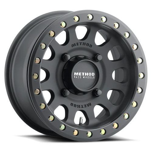  Method Wheels Mr401 Utv Beadlock Matte Black - 15X10 / 4X156 / +25 Offset 