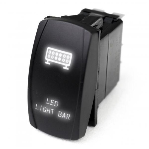  Race Sport Rslj10w Led Rocker Switch W/ White Led Radiance (Led Light Bar) 