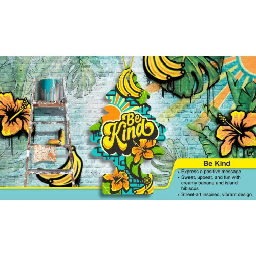  Little Trees Be Kind! Hanging Air Freshener - 6 Pack 