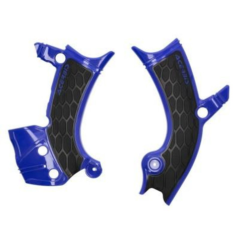  Acerbis 23+ Yamaha Yz450f Frame Guards- X-Grip - Blue/Black 