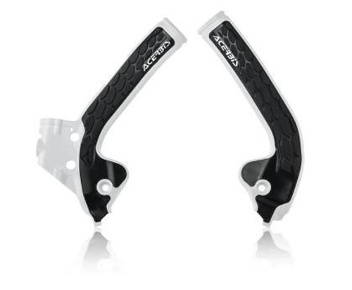  Acerbis 18+ Ktm Sx 85/ Husqvarna Tc85/ 21+ Gasgas Mc85 Frame Guards- X-Grip - White/Black 