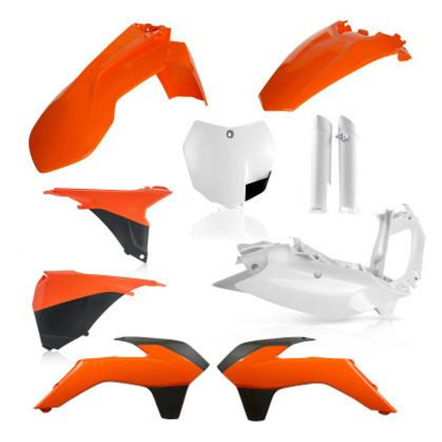  Acerbis 13-14 Ktm Sx/Sx-F/Xc/Xc-F 125-450 Full Plastic Kit - 16 Orange 