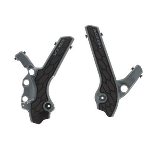  Acerbis 00+ Suzuki Drz400e/S/Sm Frame Guards- X-Grip - Gray/Black 