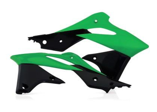  Acerbis 13-16 Kawasaki Kx250f Radiator Shroud - Green/Black 
