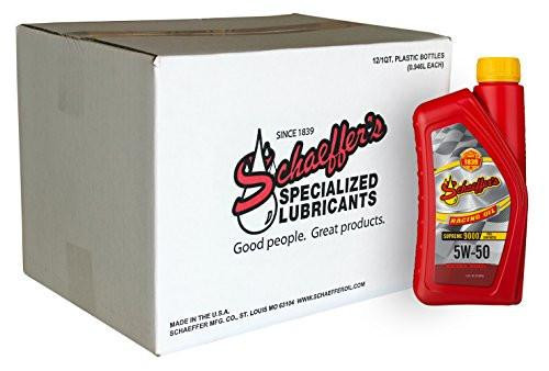 Schaeffer Oil Supreme 9000 Full Synthetic 5W-50 Racing Oil - 1 Quart