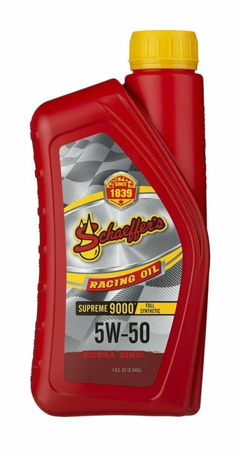 Schaeffer Oil Supreme 9000 Full Synthetic 5W-50 Racing Oil - 1 Quart