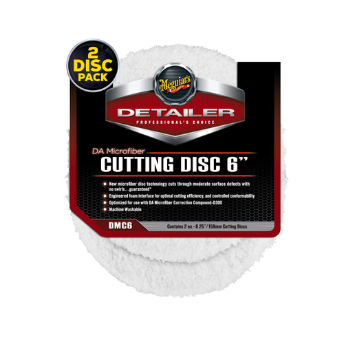 Meguiar's 6" Da Microfiber Cutting Disc - 2 Pack
