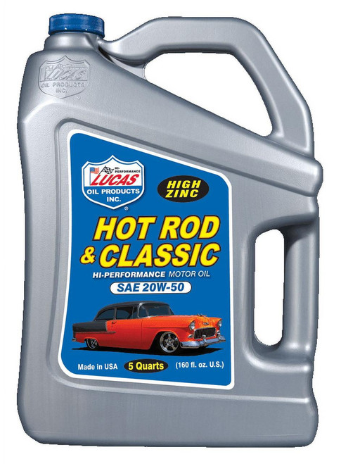  Lucas Oil Hot Rod & Classic Car 20W-50 Motor Oil - 5 Quart 