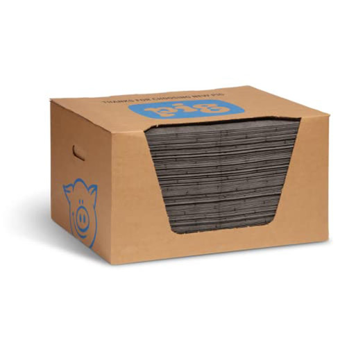 New Pig Universal Medium Weight Absorbent Mat Pad 15" X 20" - 100 Count