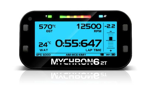 AIM Sports Aim Sports Mychron6 2T Karting Dash And Data Logger - 2 Temperature Sensors 