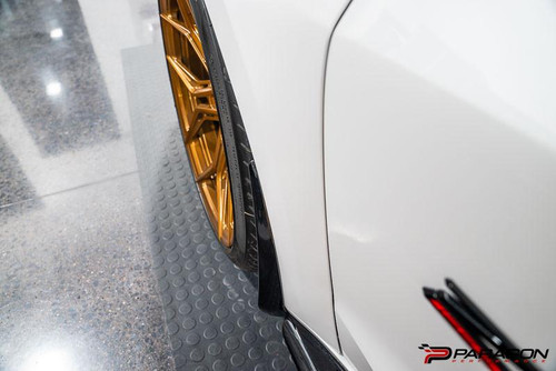  Paragon Performance Paragon C8 Corvette Z06 & E-Ray Extended Front Splash Guards - Carbon Flash 