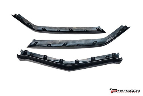 Paragon Performance Paragon Performance C8 Z06/E-Ray Carbon Flash 3Pc Front Lip   Paragon Performance Paragon Performance C8 Z06/E-Ray Carbon Flash 3Pc Front Lip