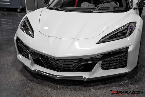 Paragon Performance Paragon Performance C8 Z06/E-Ray Carbon Flash 3Pc Front Lip   Paragon Performance Paragon Performance C8 Z06/E-Ray Carbon Flash 3Pc Front Lip