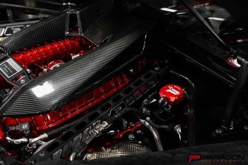  Paragon Performance Paragon C8 Corvette Z06 Billet Oil Cap Cover - Red 