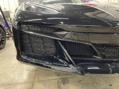 Radiator Grill Store C8 Z06 And E-Ray Corvette 2023-2025 Abs Hexagon Radiator Grill Screen (Street Version W/Sides)   Radiator Grill Store C8 Z06 And E-Ray Corvette 2023-2025 Abs Hexagon Radiator Grill Screen (Street Version W/Sides)