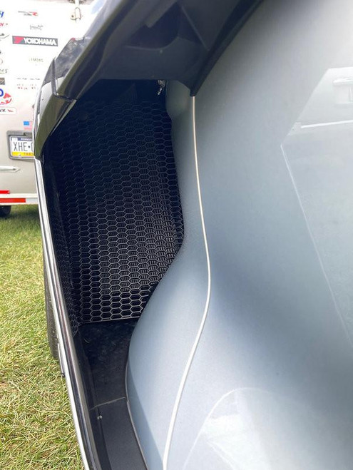 Radiator Grill Store C8 Z06 And E-Ray Corvette 2023-2025 Abs Hexagon Radiator Grill Screen (Track Version W/Sides)   Radiator Grill Store C8 Z06 And E-Ray Corvette 2023-2025 Abs Hexagon Radiator Grill Screen (Track Version W/Sides)