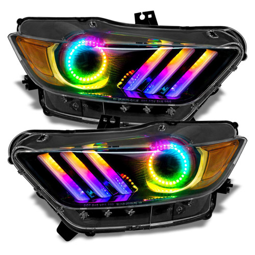  Oracle Lighting 15-17 Ford Mustang Dynamic Colorshift Drl Upgrade With Halo Kit 