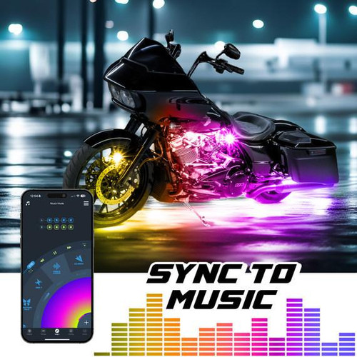 XKGlow Xkglow Xkmax Moto-Adv Rgbw 16Pc Addressable Motorcycle Underglow Light Kit  XKGlow Xkglow Xkmax Moto-Adv Rgbw 16Pc Addressable Motorcycle Underglow Light Kit