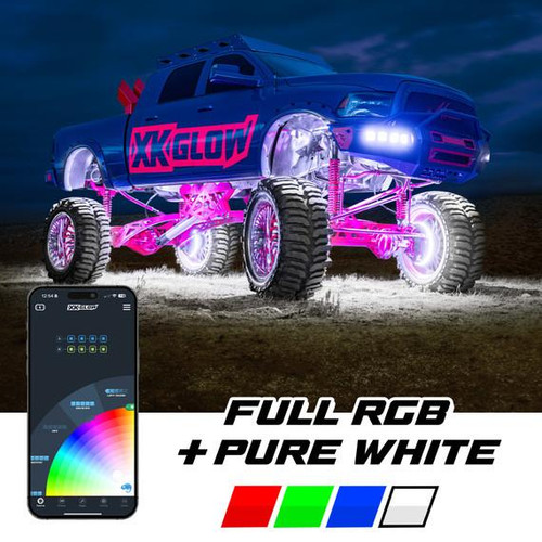 XKGlow Xkglow Xkmax Rock-Adv Rgbw 8Pc Addressable Led Rock Light Kit  XKGlow Xkglow Xkmax Rock-Adv Rgbw 8Pc Addressable Led Rock Light Kit