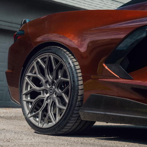 Vossen Wheels Hf2 19X8.5 Gloss Black For C8 Corvette Stingray   Vossen Wheels Hf2 19X8.5 Gloss Black For C8 Corvette Stingray