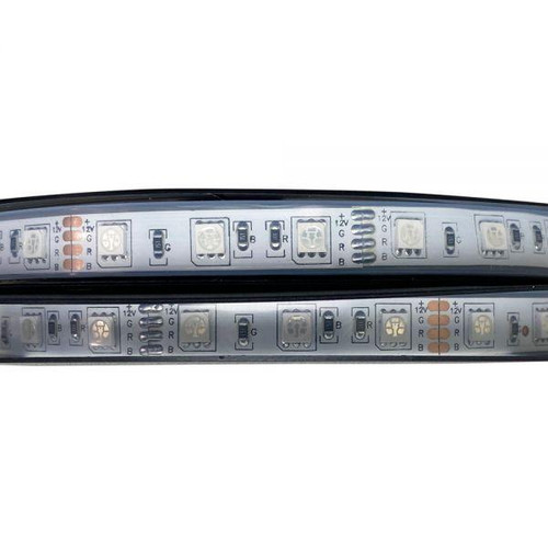  Race Sport Rgb Multi-Color 16Ft Flexible Strip Light W/ Clear Waterproof Sleeve Ip67 Marine 