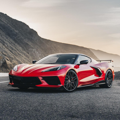 Vossen Wheels Hf7 19X8.5 Gloss Balck For C8 Corvette Stingray   Vossen Wheels Hf7 19X8.5 Gloss Balck For C8 Corvette Stingray