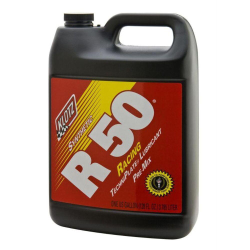  Klotz R-50 Racing Techniplate Synthetic 2-Stroke Pre-Mix Oil - 1 Gallon (Case Of 4) 