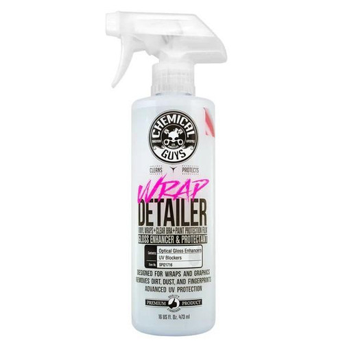  Chemical Guys Wrap Detailer Gloss Enhancer & Protectant For Vinyl Wraps - 16Oz 