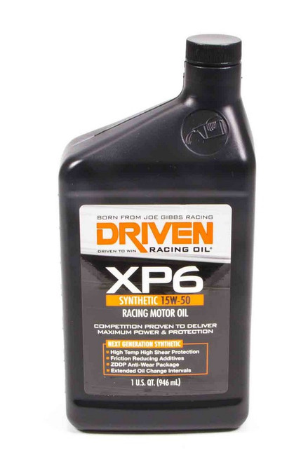 Driven Racing Oil Xp6 15W50 Synthetic Oil 1 Qt Bottle