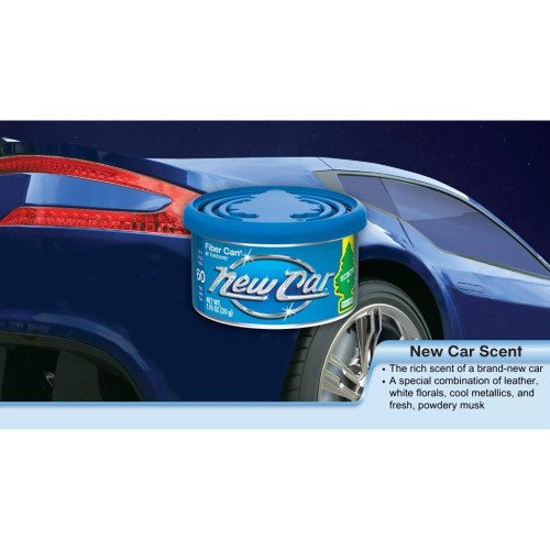 Little Trees New Car Scent Scented Fiber Can Air Freshener  Little Trees New Car Scent Scented Fiber Can Air Freshener
