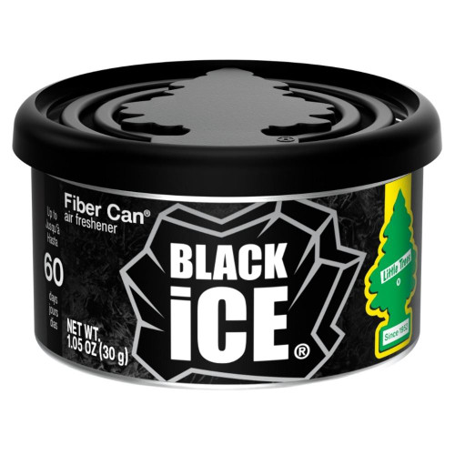 Little Trees Black Ice Scented Fiber Can Air Freshener - 1 Pack 