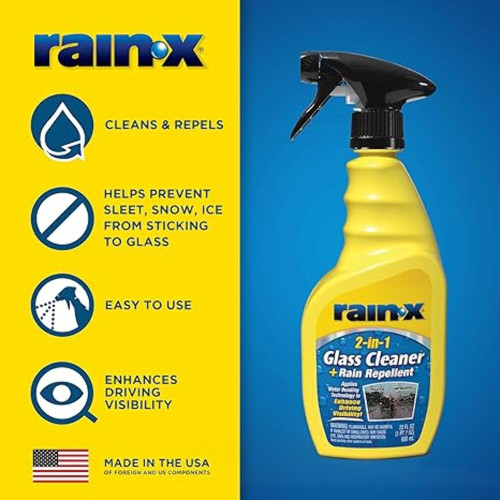 Rain-X 5071268 2-in-1 Glass Cleaner and Rain Repellant 23 oz.